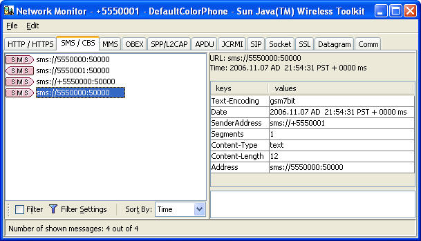 Network Monitor HTTP/HTTPS tab