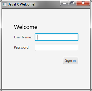 JAVA Application -JavaFX