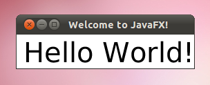 Linux上でのJavaFXステージのビジュアル・レンダリング