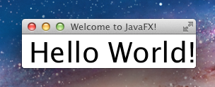 Mac OSX上のJavaFXステージのビジュアル・レンダリング