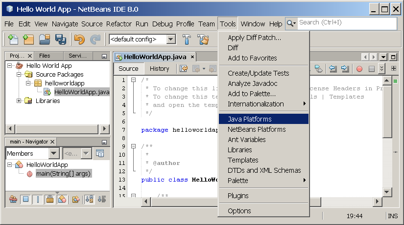 configure netbeans jdk