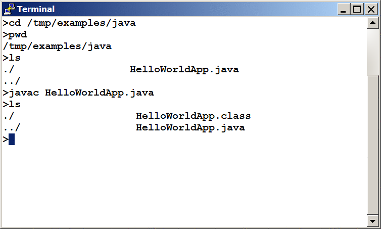 bash executer for running a java a program mac