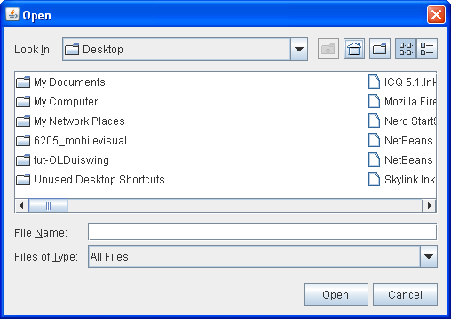 How To Use File Choosers The Java Tutorials Creating A Gui With Jfc Swing Using Swing Components
