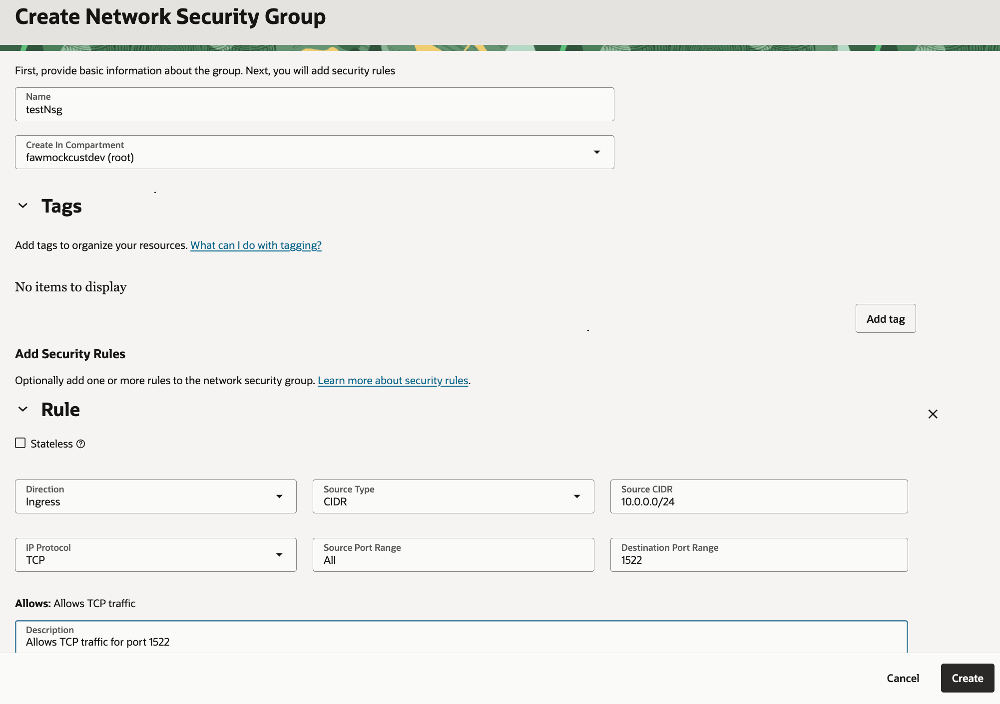 다음은 fawag-create-nsg-private-endpoint.png에 대한 설명입니다.