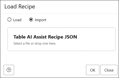 아래 import-recipe.png에 대한 설명이 나와 있습니다. 아래 import-recipe.png에 대한 설명이 나와 있습니다.