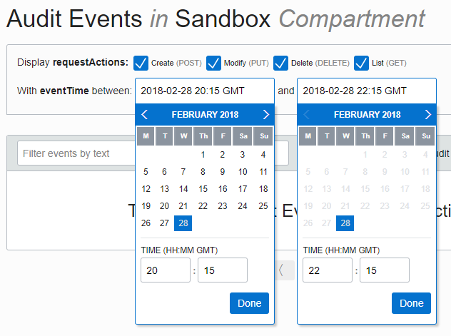 시간 및 날짜 편집기에서 특정 시간 범위 설정을 보여주는 이미지