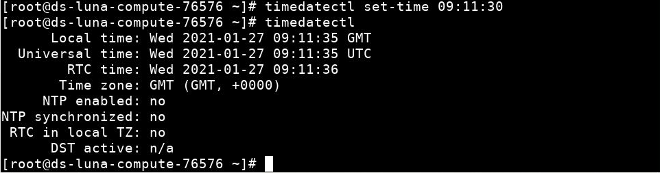 timedatectl 출력
