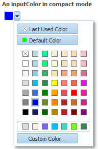 InputColor component in compact mode