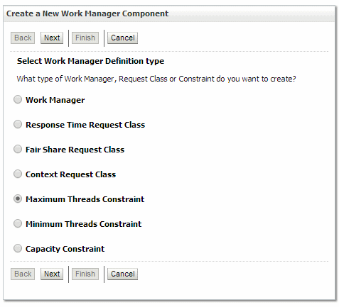 Select Maximum Threads Constraint