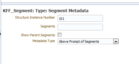 Details for segment metadata
