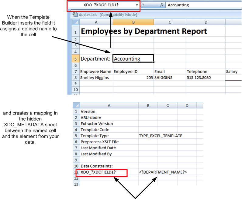 excel layout templates