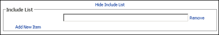 Include List