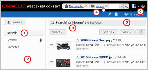 Graphic of search mode features