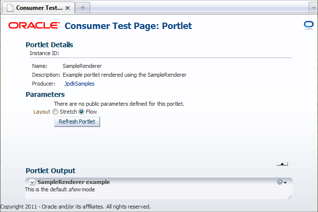 Description of portlet_test_page.png follows
