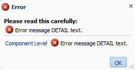 Global and component messages