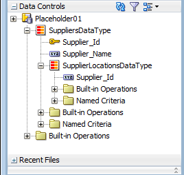 Placeholder data control in Data Control pane