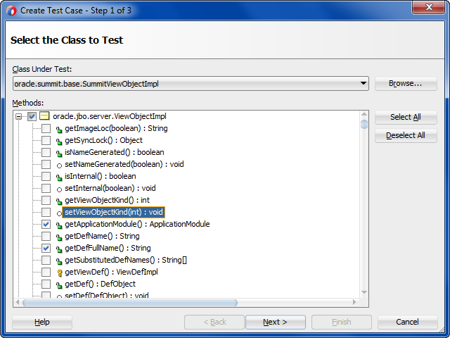 Create Test Case wizard in JUnit tests