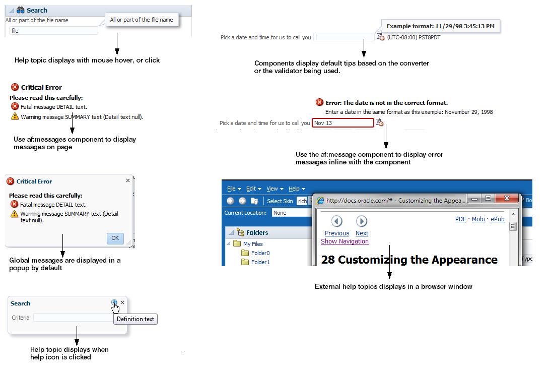 Messaging components