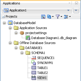 Offline Database in the Applications Window