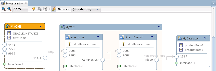 Selecting an element in Structure Pane