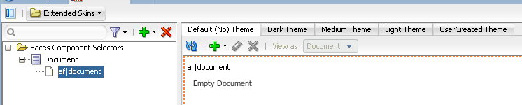 Tabs in the Visual Editor for Themes