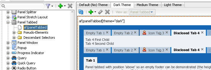 Dark Theme in Visual Editor