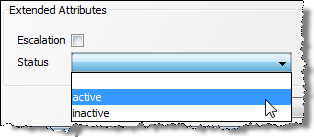 'Status' extended attribute in the Edit Case dialog