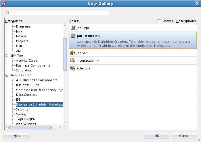 Adding Job Definition Metadata to the Sample Application