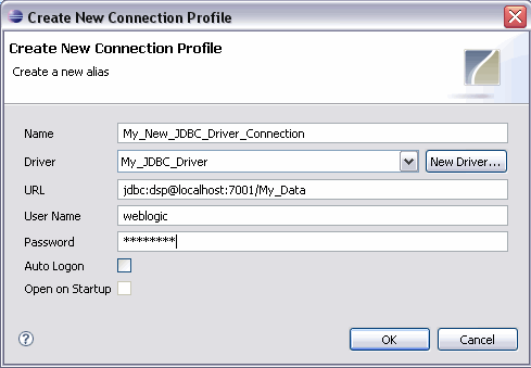 Create New Connection Profile dialog