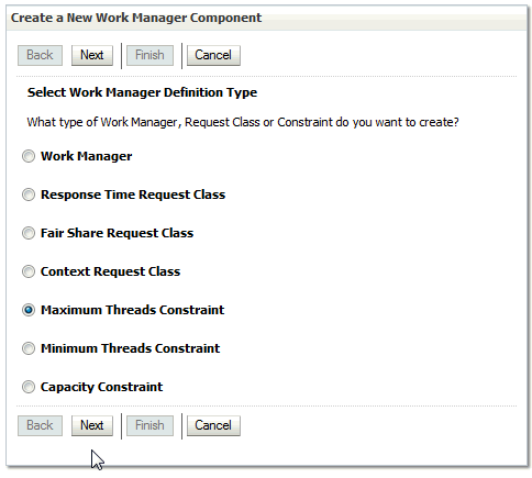 Slect Max Threads Constraint