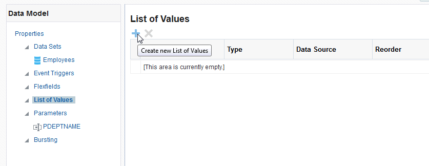 Create New List of Values
