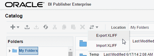 Export and Import XLIFF Options