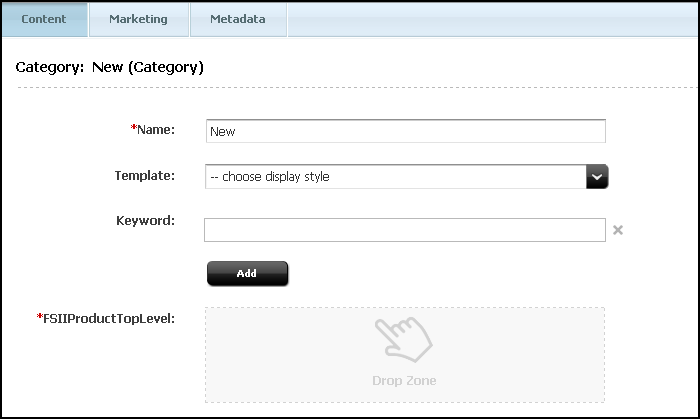 This image shows the Category: New (Category) dialog.