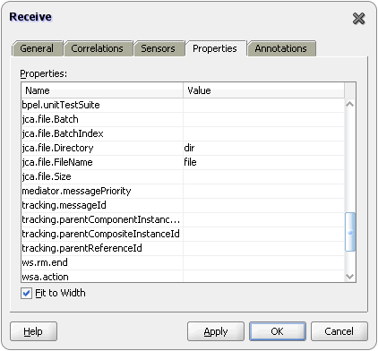 Figure showing a Receive dialog box .