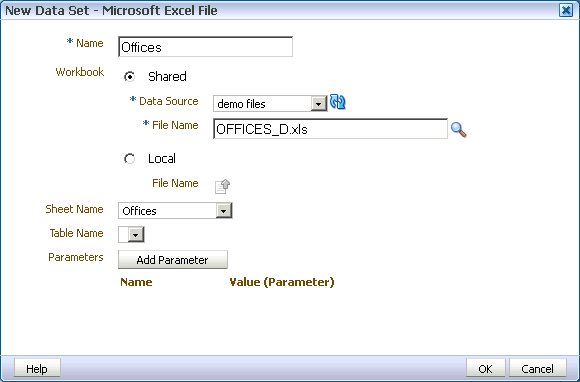 Creating A Data Set Using A Microsoft Excel File