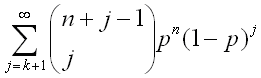 eq of negative binomial complemented