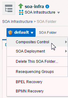 SOA Folder menu
