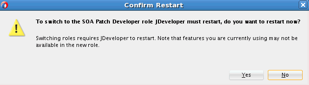 Confirm Restart dialog