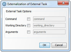 External Task Externalization dialog