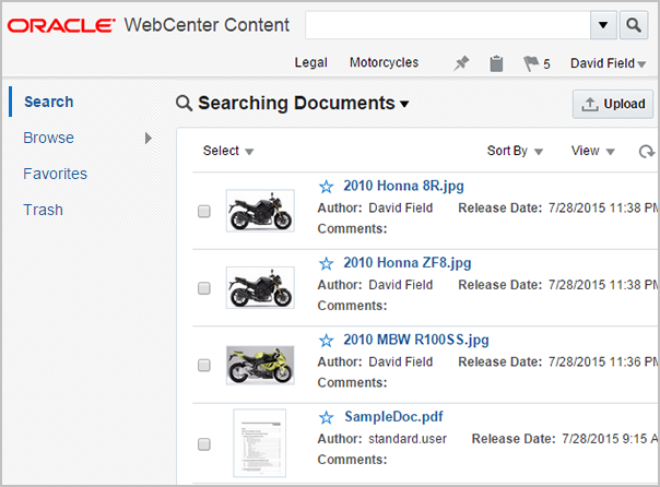 Find Documents Page