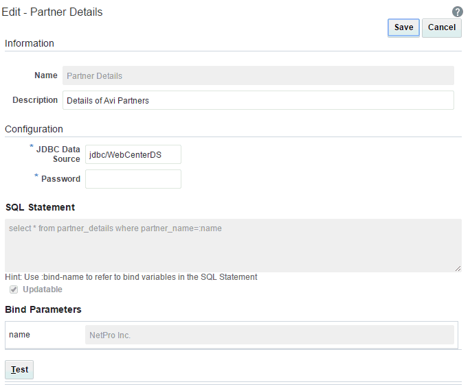 Edit SQL Data Source Wizard