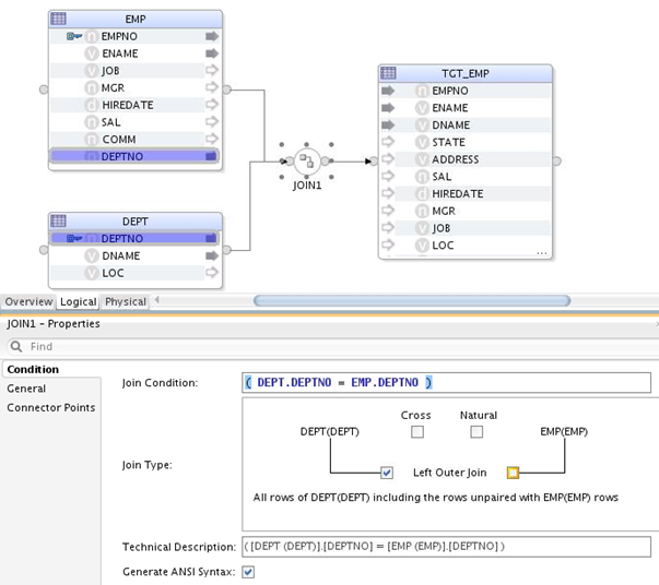 ANSI Join; Outer Join, Join Input Role ANSI Join; Outer Join, Join Input Role