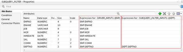 Subquery Filter Operator Subquery Filter Operator