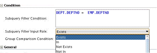 Subquery filter screenshot