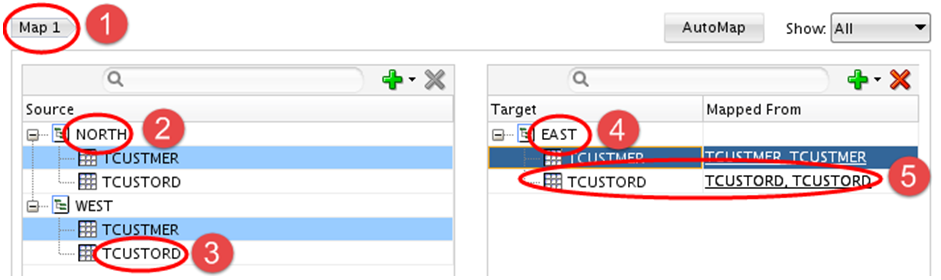 Schema and Table Mapping