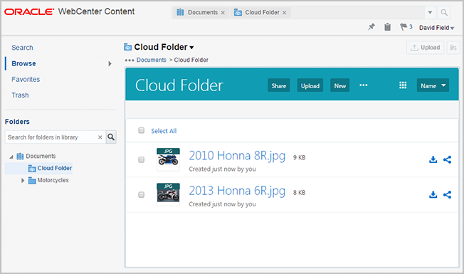 View Cloud Folder