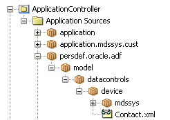 Customization file for a data control XML file
