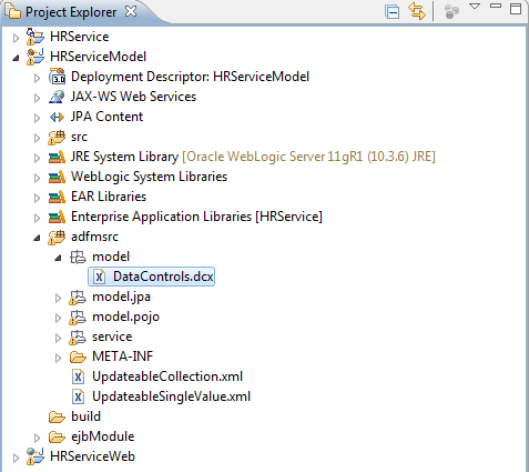 Data control file in project explorer