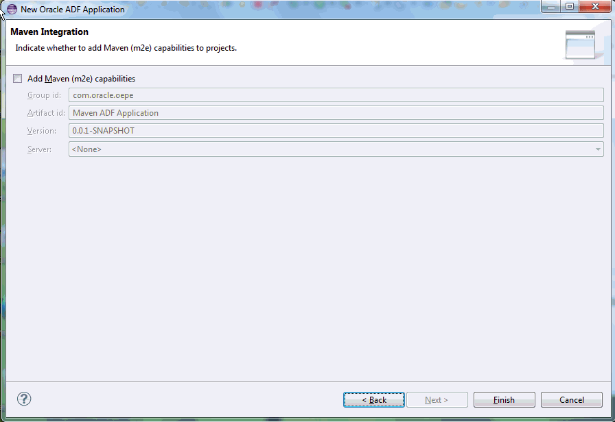 add maven to adf app