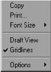 Graphic of spreadsheet context menu